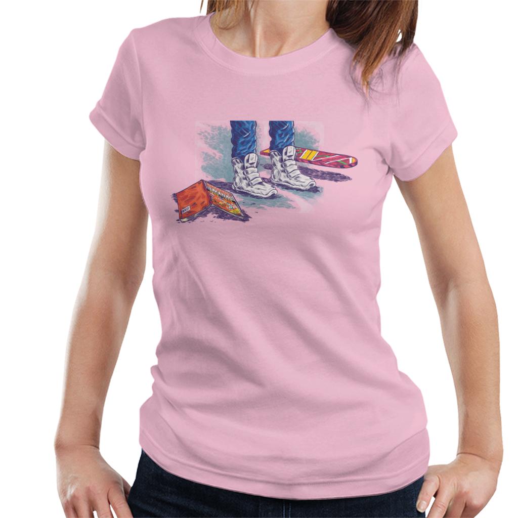 Back to the Future Marty Shoes Board And Comic Women's T-Shirt-ALL + EVERY