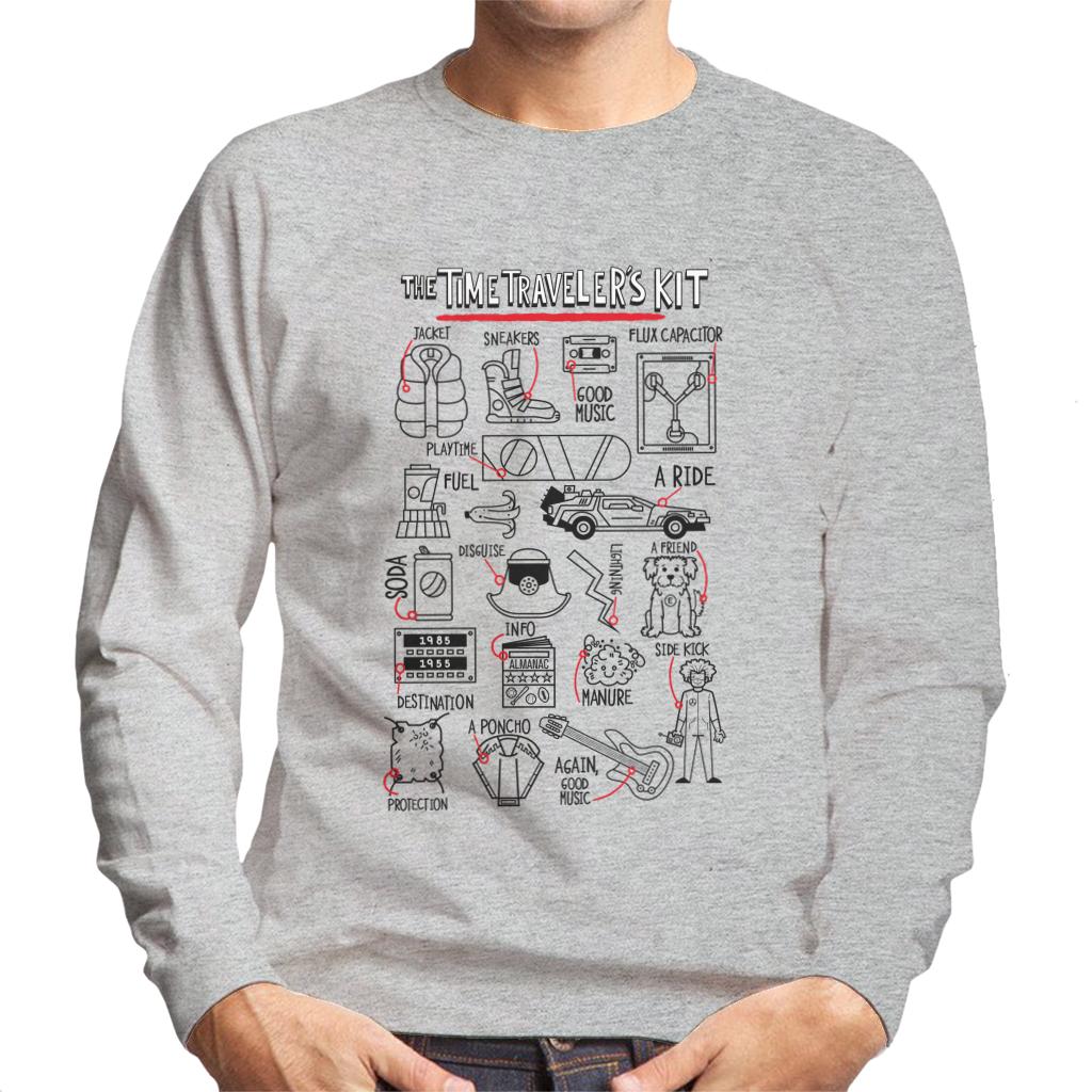 Back to the Future The Time Travelers Kit Men's Sweatshirt-ALL + EVERY