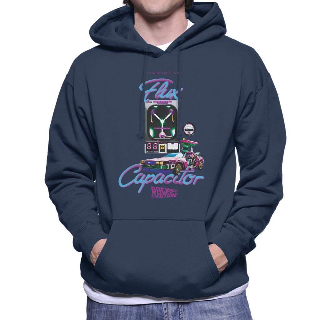 Back to the Future Flux Capacitor 3D Men's Hooded Sweatshirt-ALL + EVERY