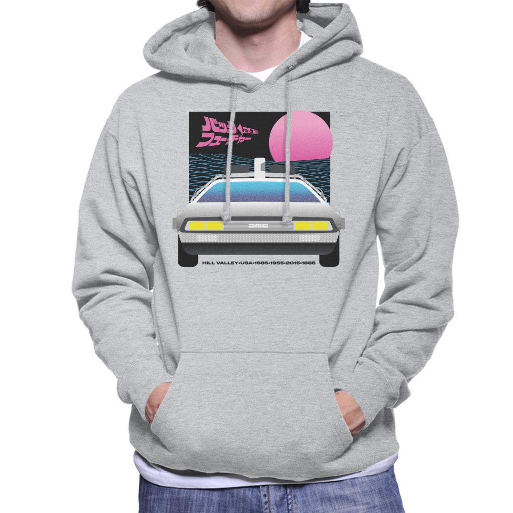 Back to the Future Delorean Sunset Men's Hooded Sweatshirt-ALL + EVERY