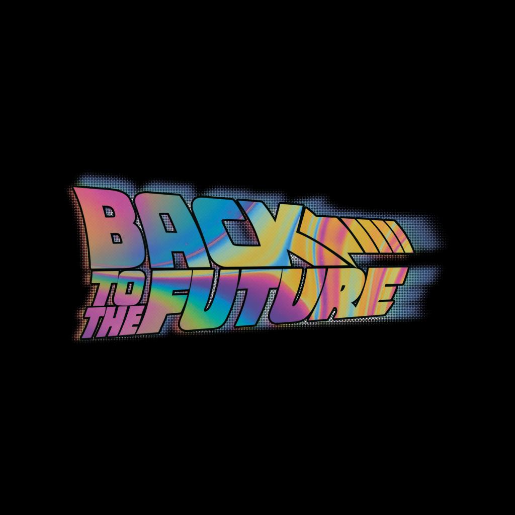 Back to the Future Mist Gradient Logo Men's Hooded Sweatshirt-ALL + EVERY