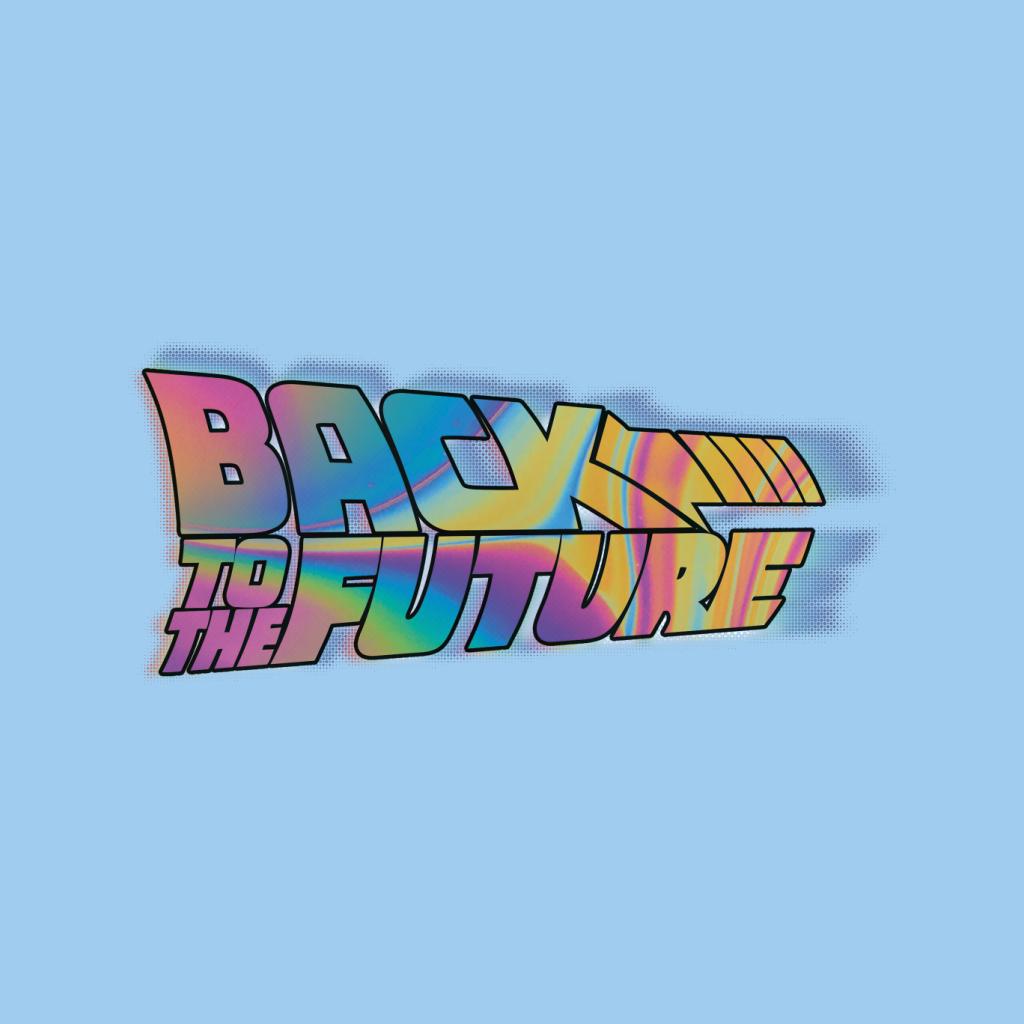 Back to the Future Mist Gradient Logo Women's T-Shirt-ALL + EVERY