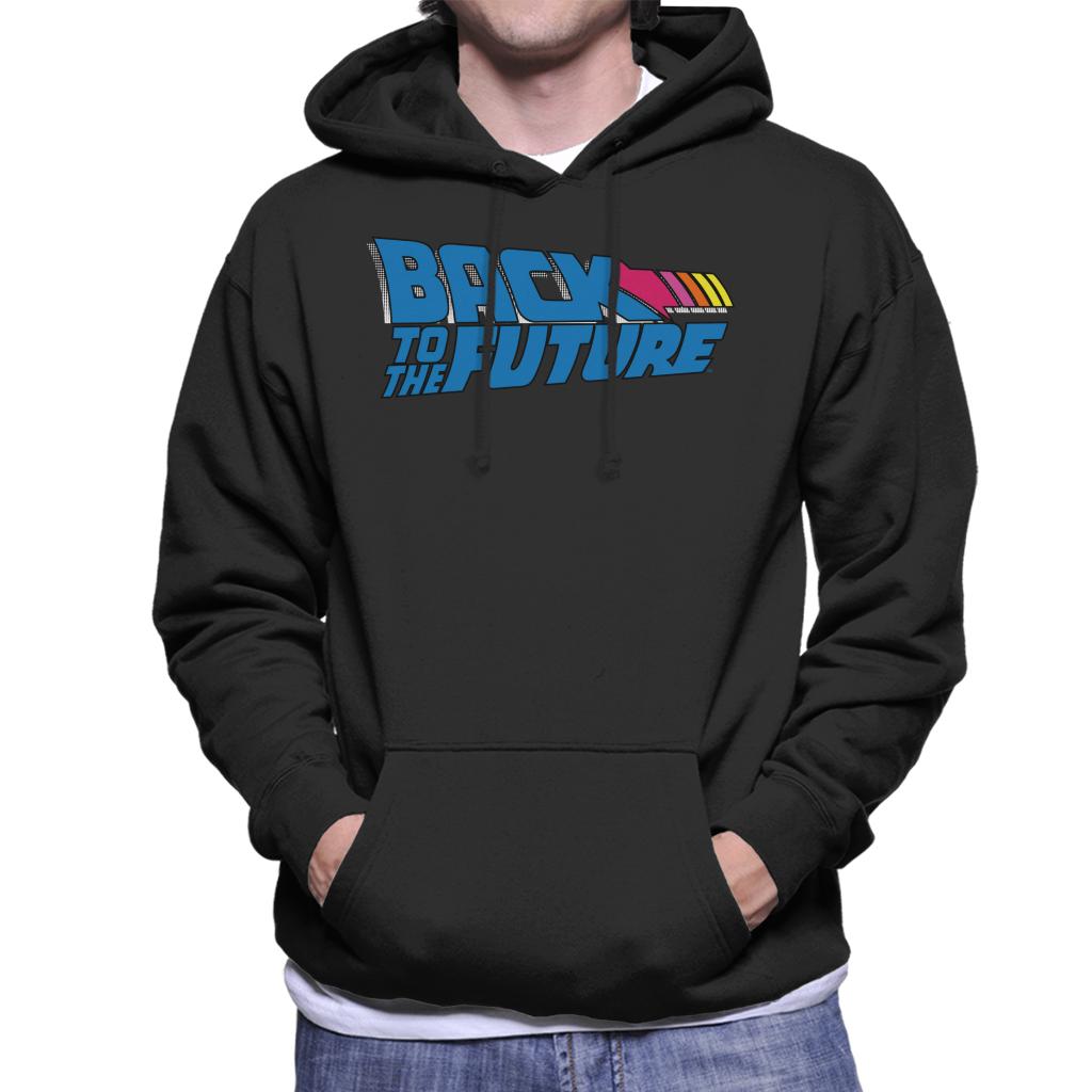 Back to the Future Stripped Arrow Men's Hooded Sweatshirt-ALL + EVERY