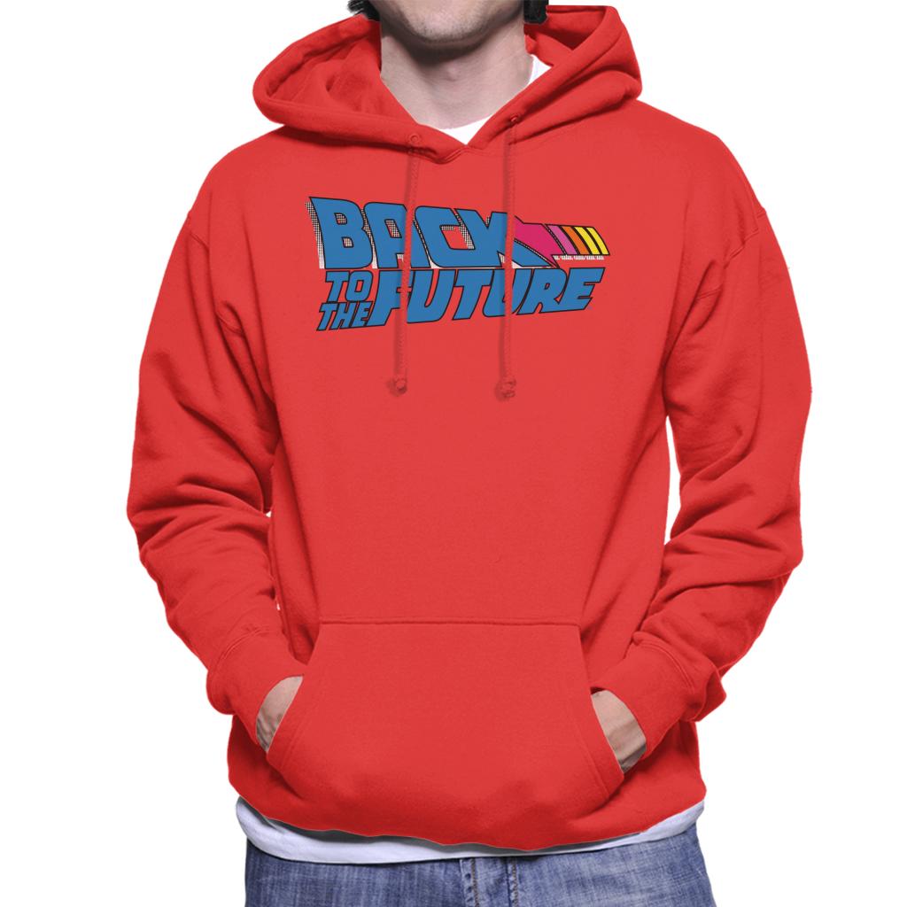 Back to the Future Stripped Arrow Men's Hooded Sweatshirt-ALL + EVERY