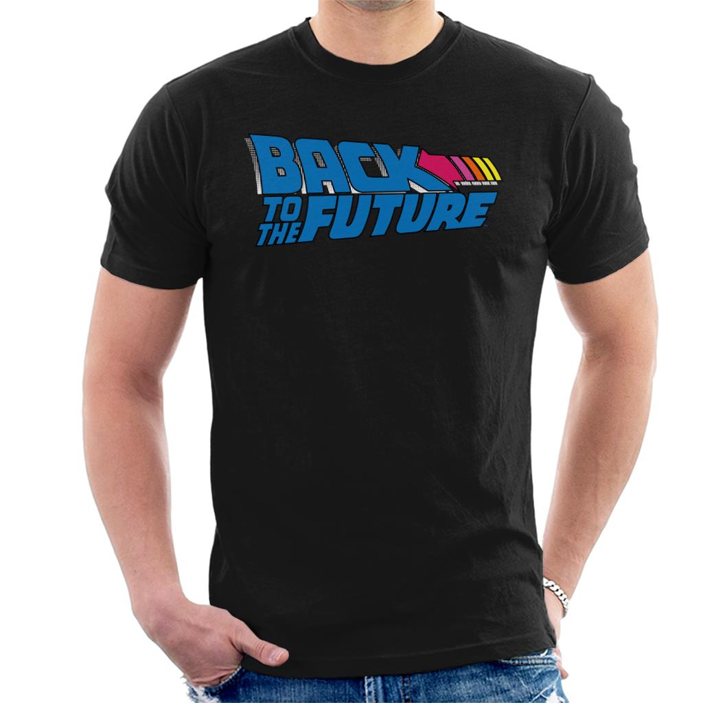 Back to the Future Stripped Arrow Men's T-Shirt-ALL + EVERY