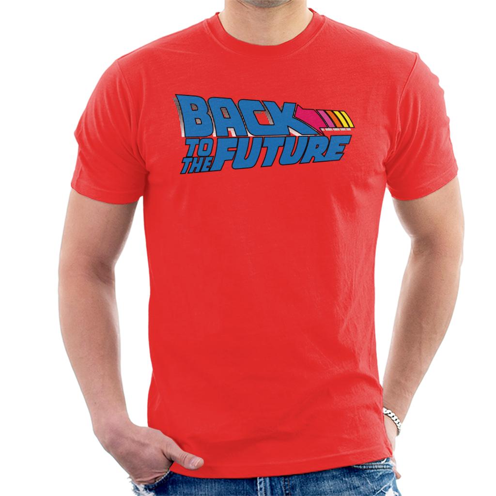 Back to the Future Stripped Arrow Men's T-Shirt-ALL + EVERY