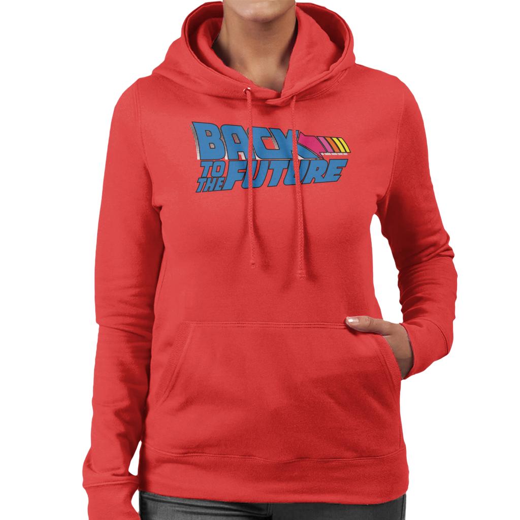 Back to the Future Stripped Arrow Women's Hooded Sweatshirt-ALL + EVERY