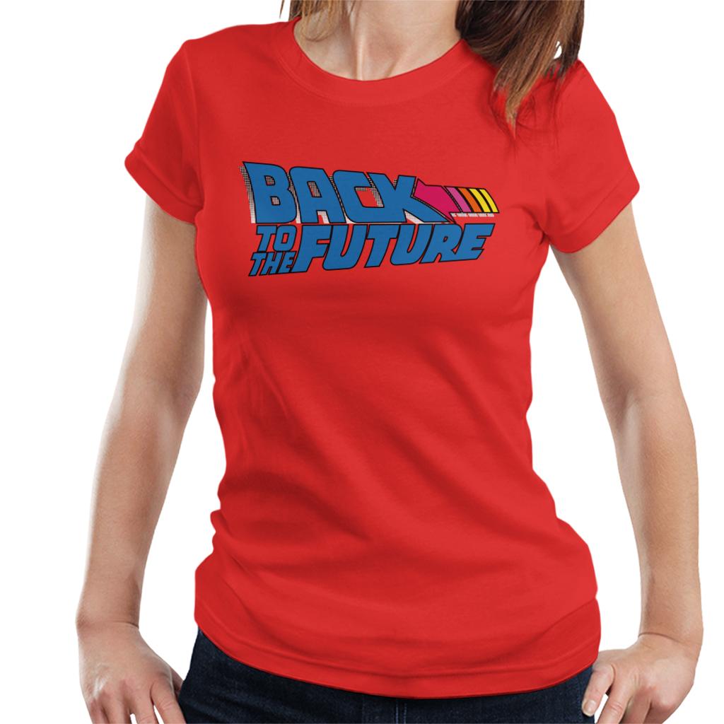 Back to the Future Stripped Arrow Women's T-Shirt-ALL + EVERY