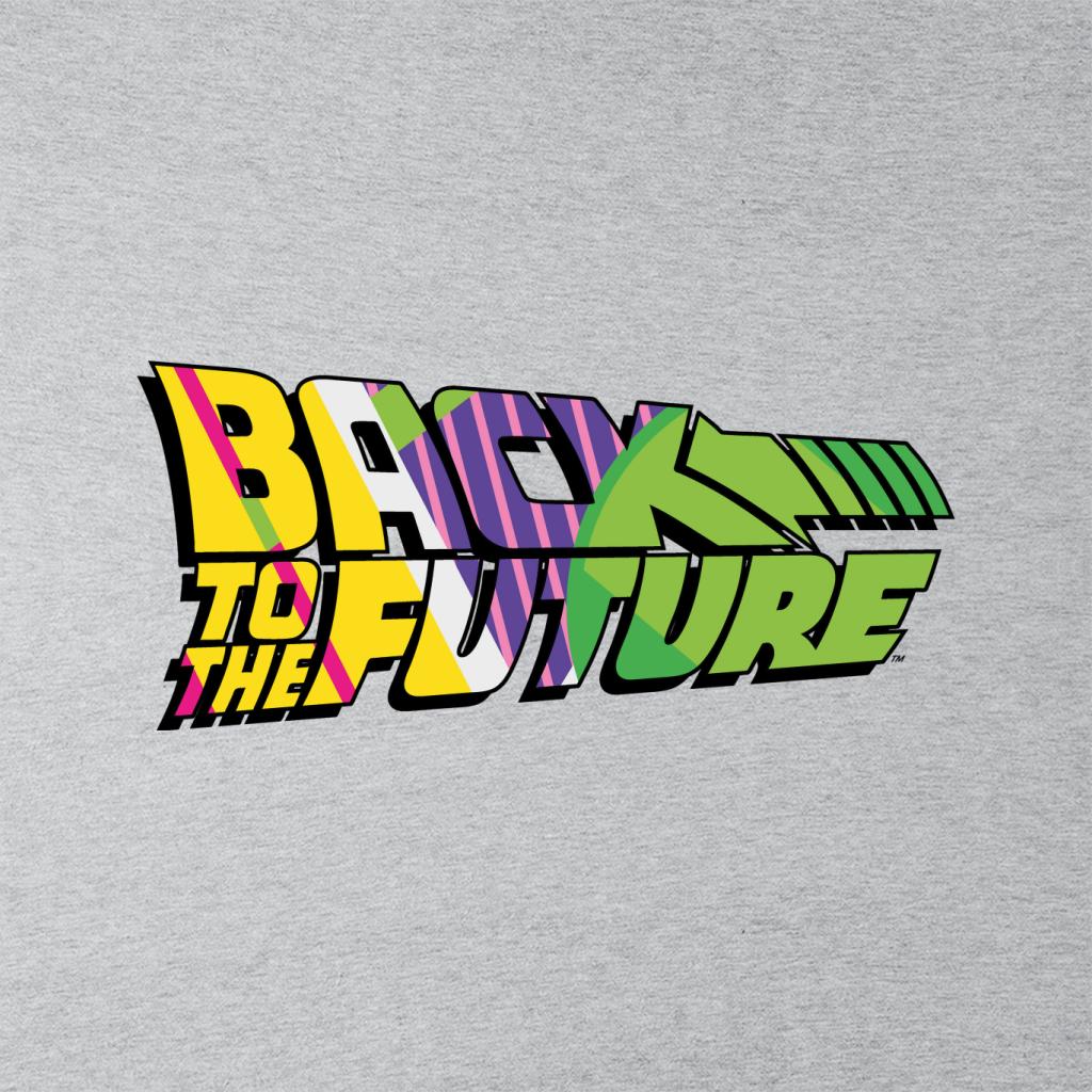 Back To The Future Striped Colourful Logo Men's T-Shirt-ALL + EVERY