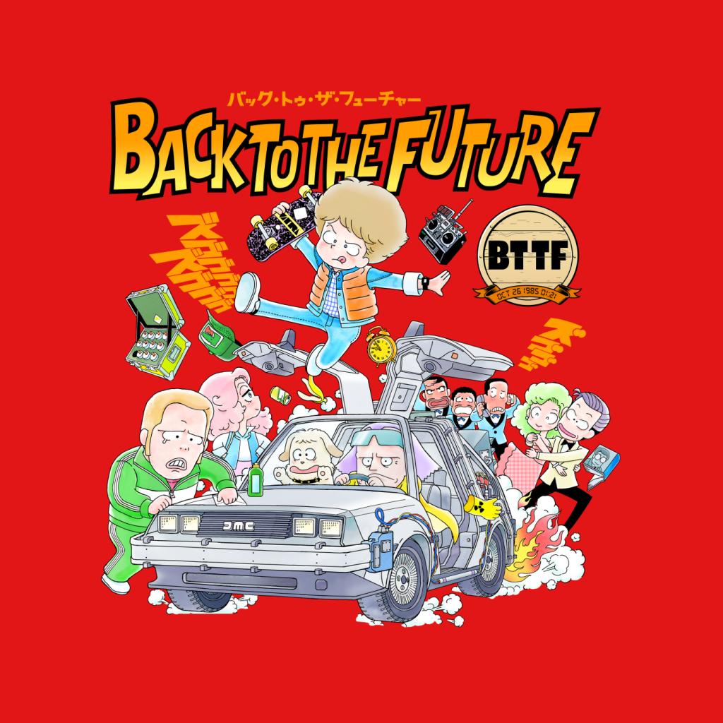 Back To The Future Comic Kanji Women's Sweatshirt-ALL + EVERY