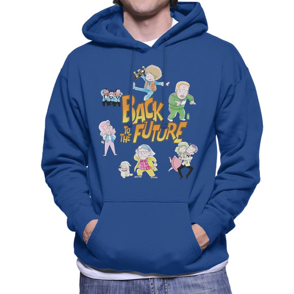 Back To The Future Chibi Cartoon Men's Hooded Sweatshirt-ALL + EVERY