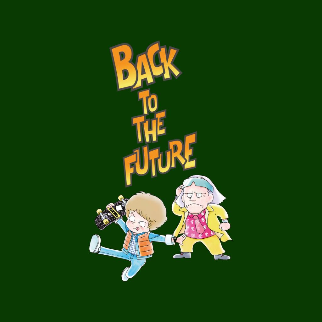 Back To The Future Marty And Doc Chibi Men's T-Shirt-ALL + EVERY