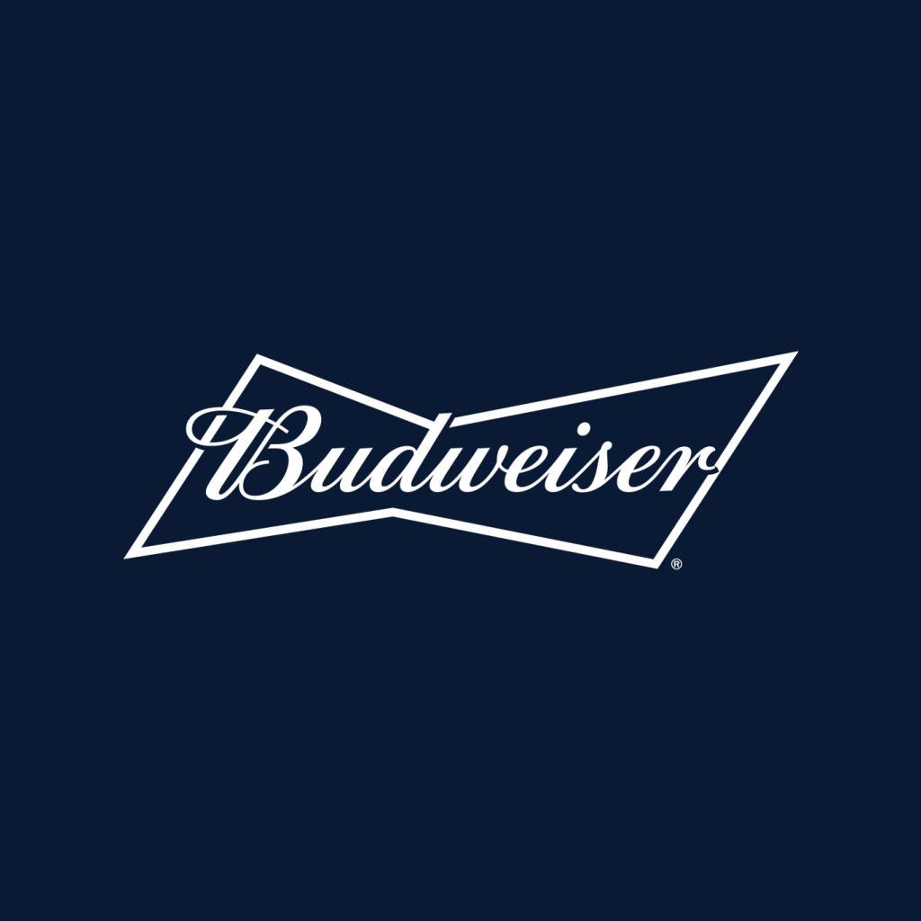 Budweiser White Logo Men's T-Shirt-ALL + EVERY