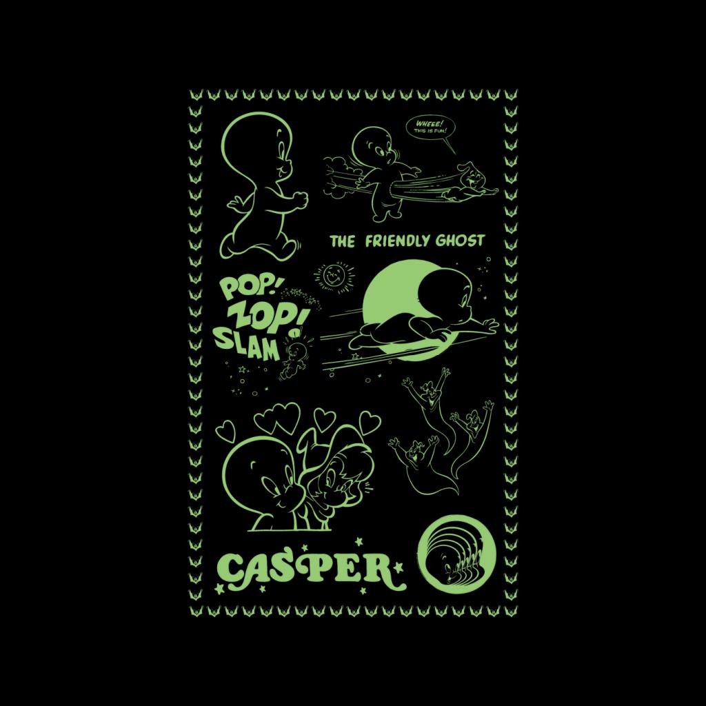 Casper The Friendly Ghost Pop Zop Slam Stamp Men's T-Shirt-ALL + EVERY