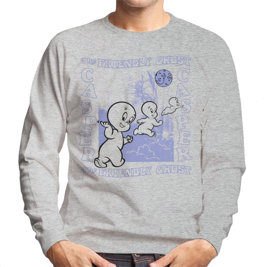 Casper The Friendly Ghost Forest Moon Men's Sweatshirt-ALL + EVERY