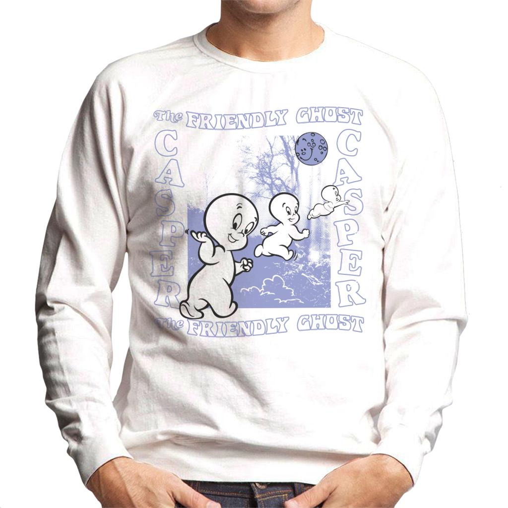 Casper The Friendly Ghost Forest Moon Men's Sweatshirt-ALL + EVERY