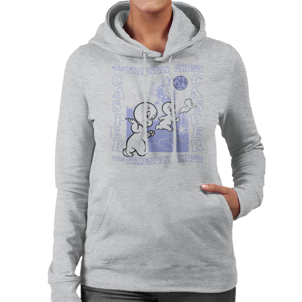 Casper The Friendly Ghost Forest Moon Women's Hooded Sweatshirt-ALL + EVERY