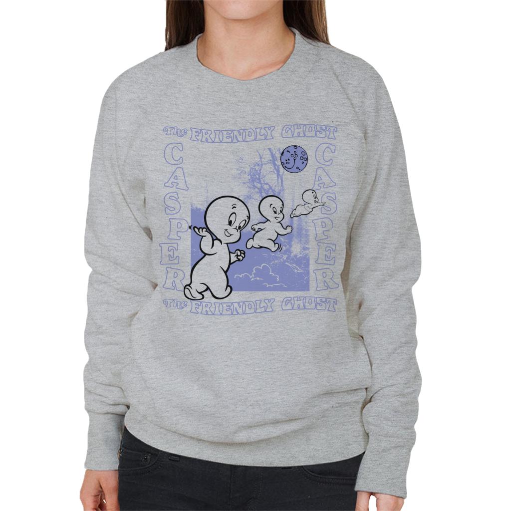 Casper The Friendly Ghost Forest Moon Women's Sweatshirt-ALL + EVERY