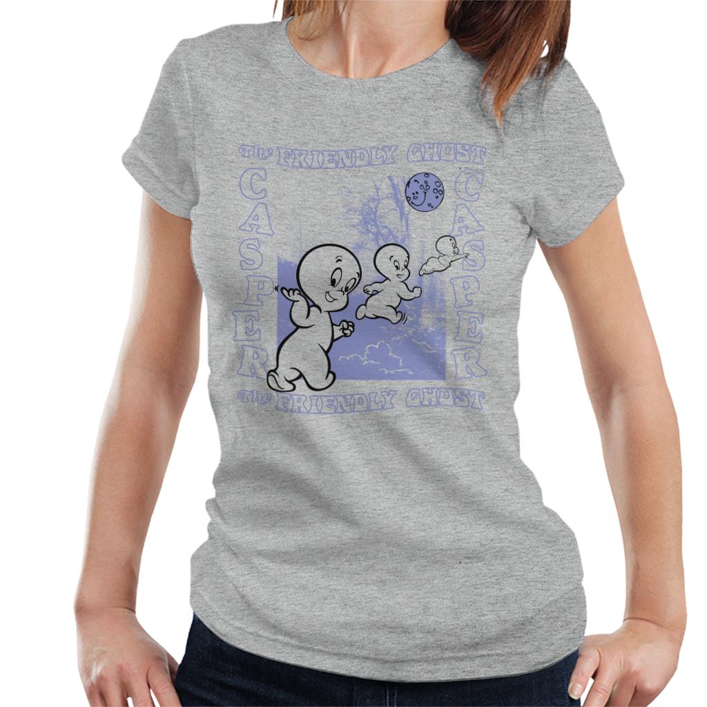 Casper The Friendly Ghost Forest Moon Women's T-Shirt-ALL + EVERY