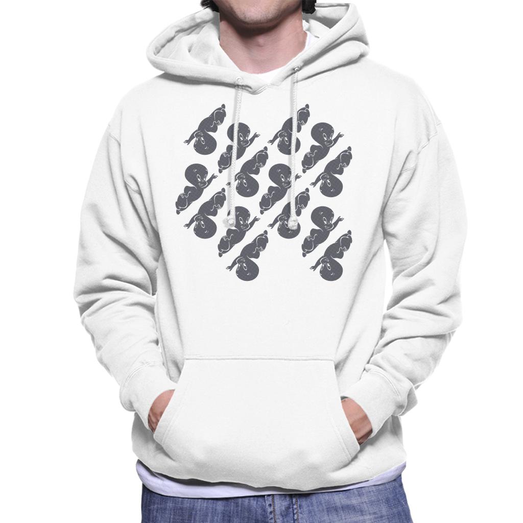 Casper The Friendly Ghost Flying Pattern Men's Hooded Sweatshirt-ALL + EVERY