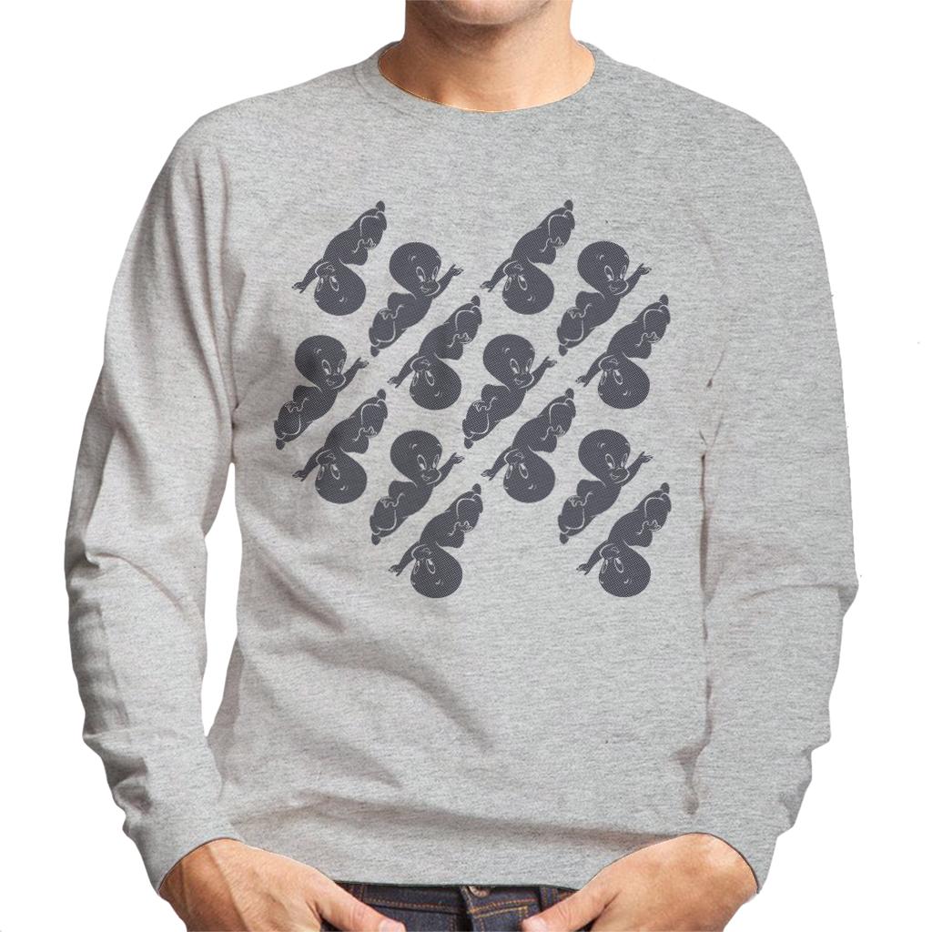 Casper The Friendly Ghost Flying Pattern Men's Sweatshirt-ALL + EVERY