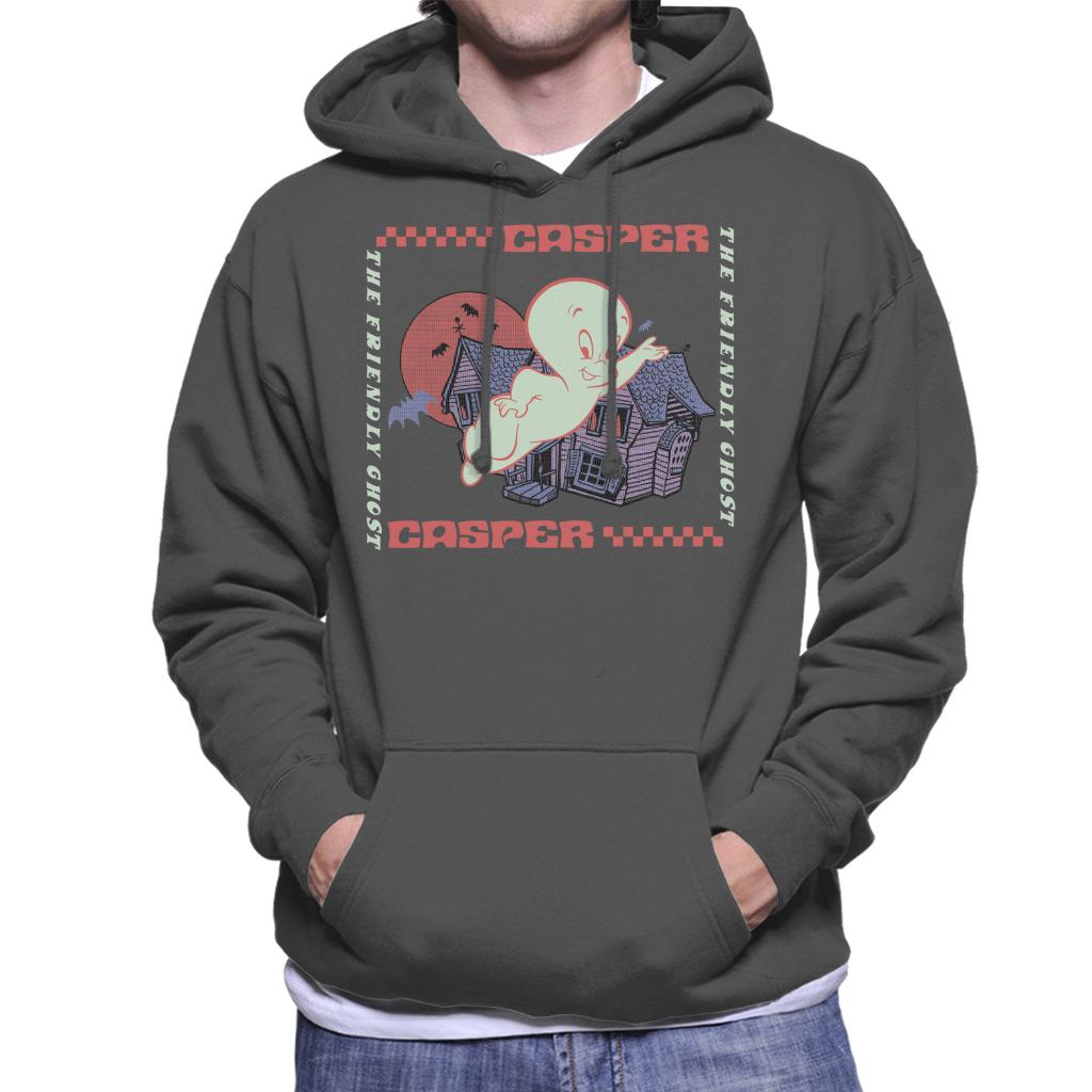 Casper The Friendly Ghost Check Square Men's Hooded Sweatshirt-ALL + EVERY