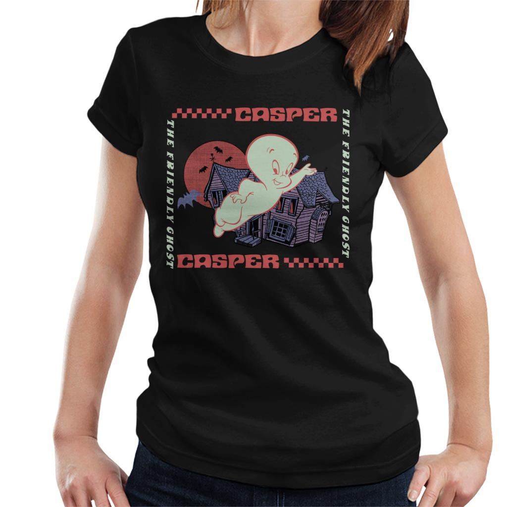 Casper The Friendly Ghost Check Square Women's T-Shirt-ALL + EVERY