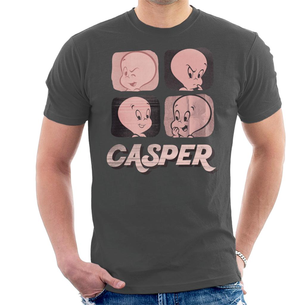 Casper The Friendly Ghost Facial Expressions Men's T-Shirt-ALL + EVERY