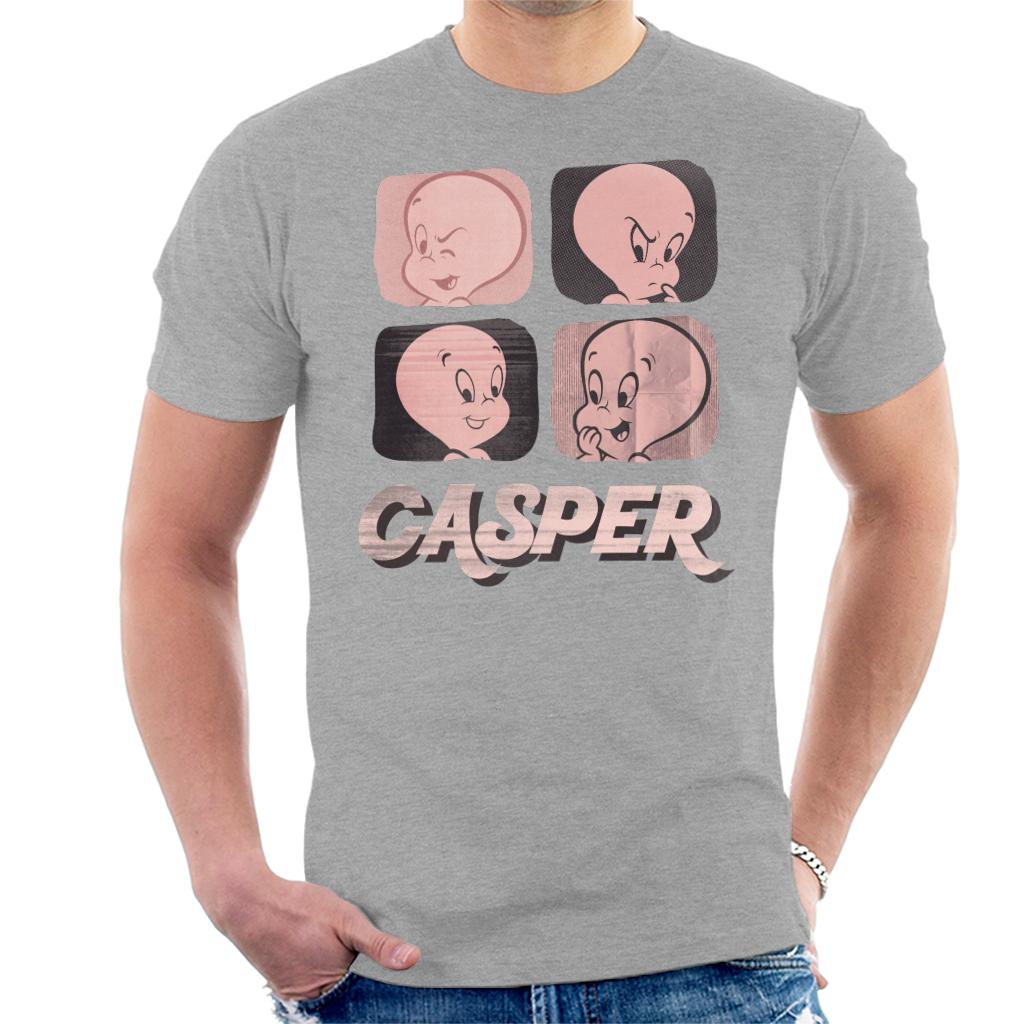 Casper The Friendly Ghost Facial Expressions Men's T-Shirt-ALL + EVERY