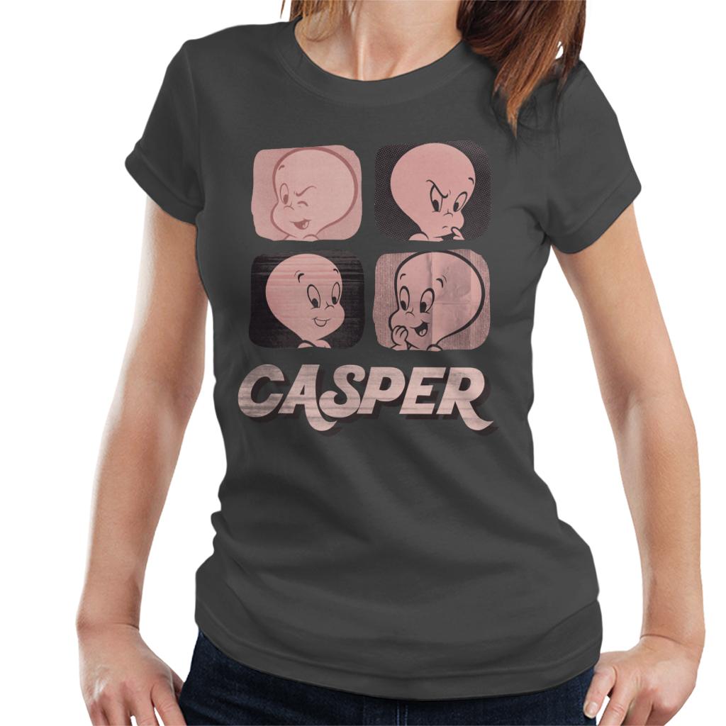 Casper The Friendly Ghost Facial Expressions Women's T-Shirt-ALL + EVERY