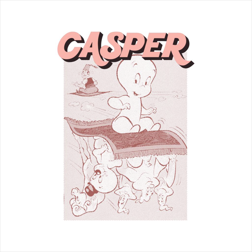 Casper The Friendly Ghost Characters On Flying Carpet Men's T-Shirt-ALL + EVERY