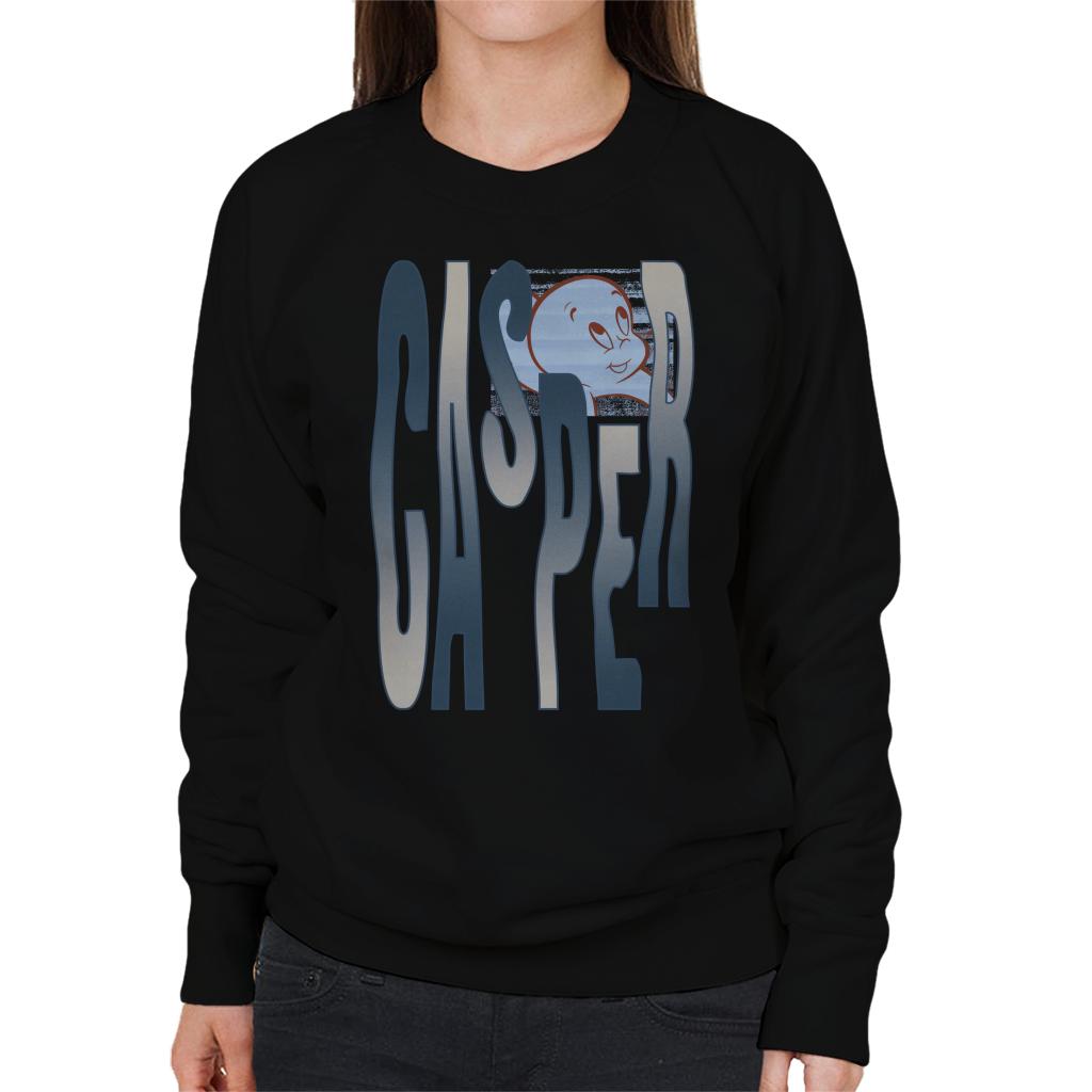 Casper The Friendly Ghost Spooky Waves Women's Sweatshirt-ALL + EVERY