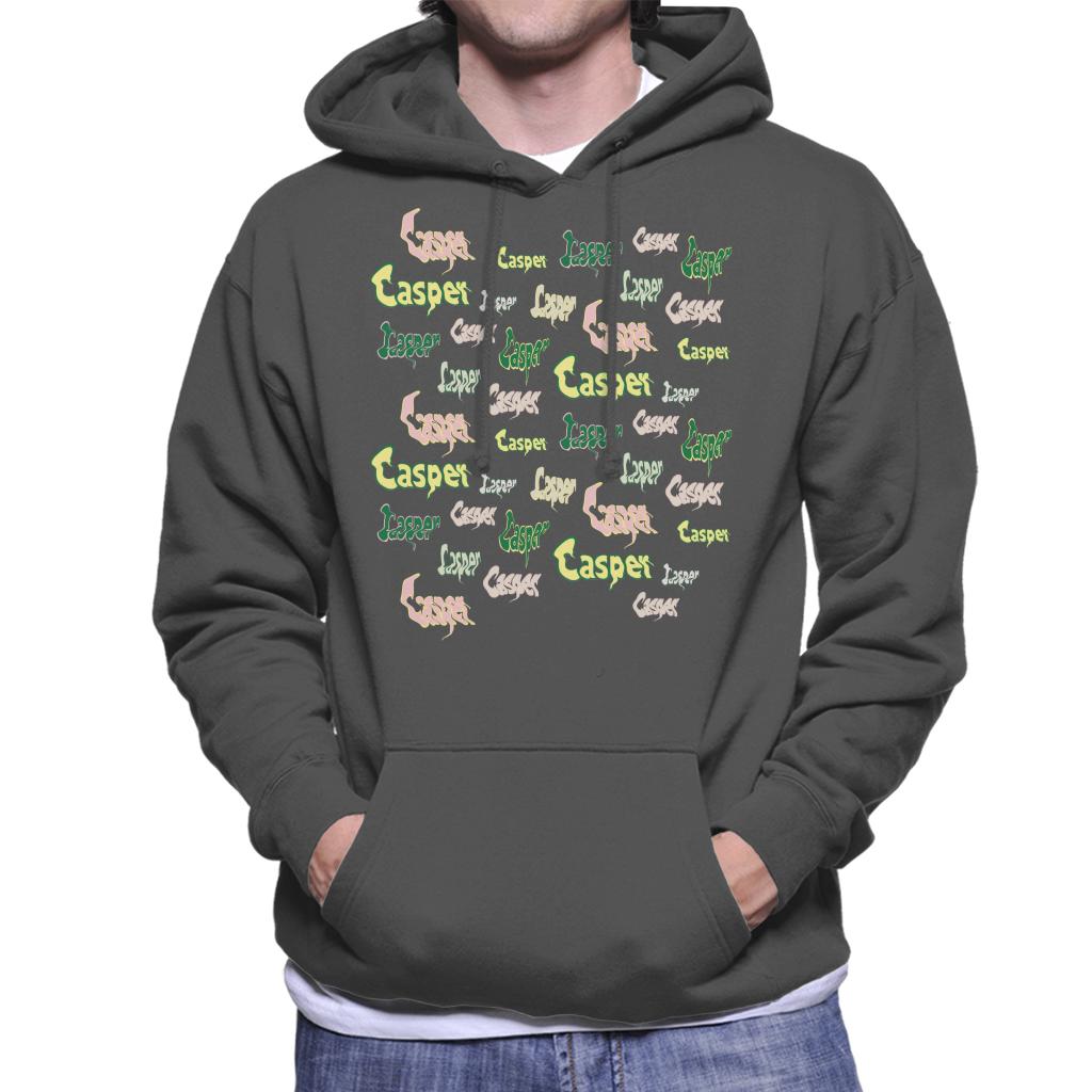 Casper The Friendly Ghost Logo Fonts Men's Hooded Sweatshirt-ALL + EVERY