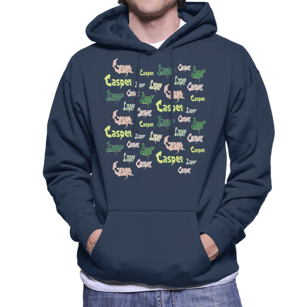 Casper The Friendly Ghost Logo Fonts Men's Hooded Sweatshirt-ALL + EVERY