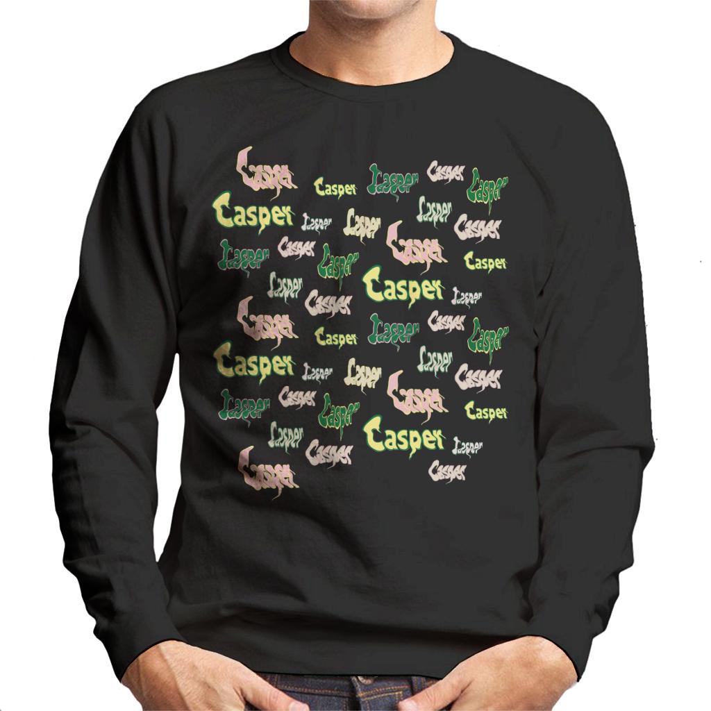 Casper The Friendly Ghost Logo Fonts Men's Sweatshirt-ALL + EVERY