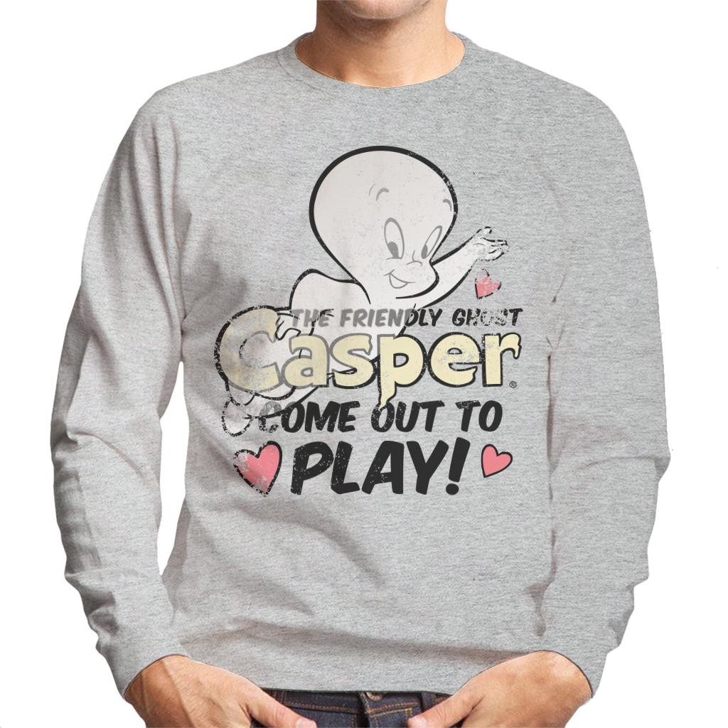 Casper The Friendly Ghost Come Out And Play Men's Sweatshirt-ALL + EVERY