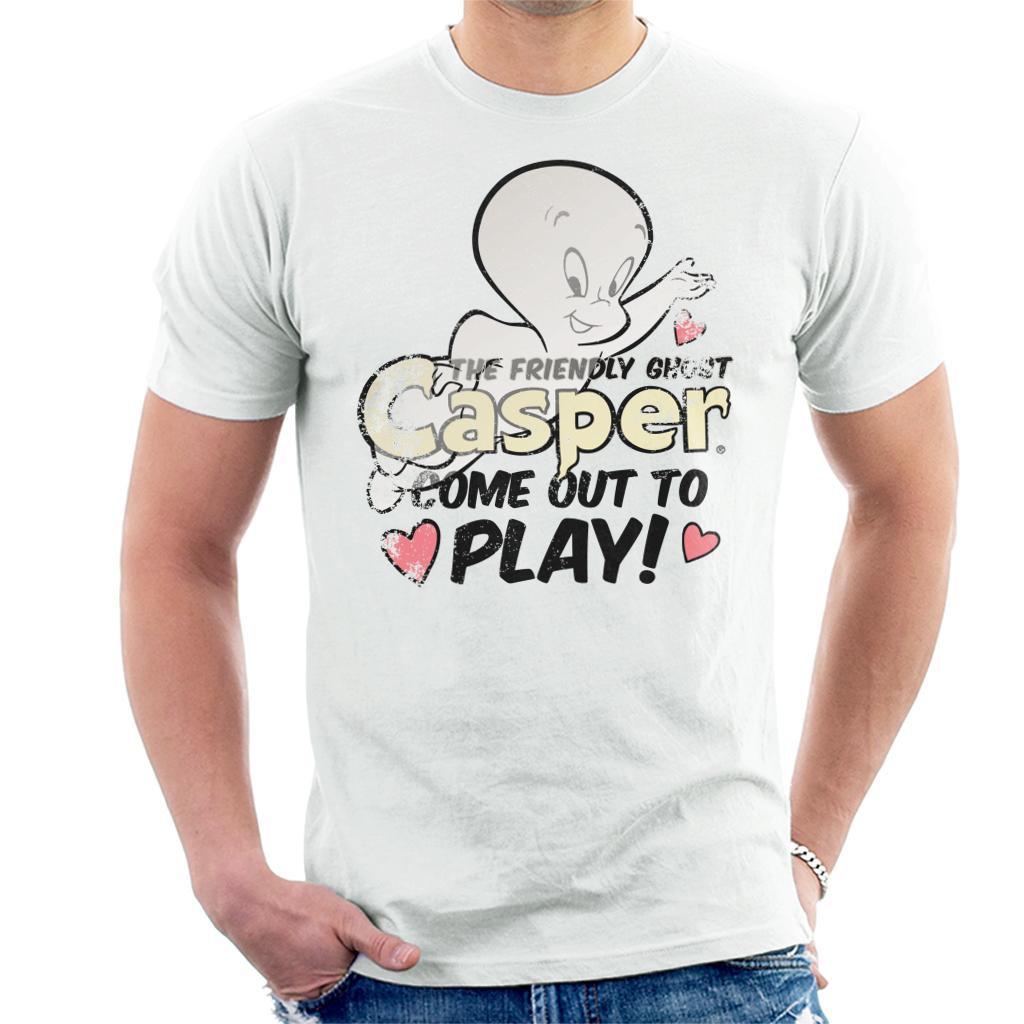 Casper The Friendly Ghost Come Out And Play Men's T-Shirt-ALL + EVERY