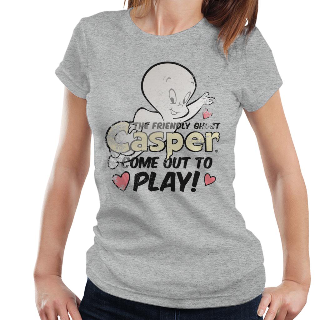 Casper The Friendly Ghost Come Out And Play Women's T-Shirt-ALL + EVERY