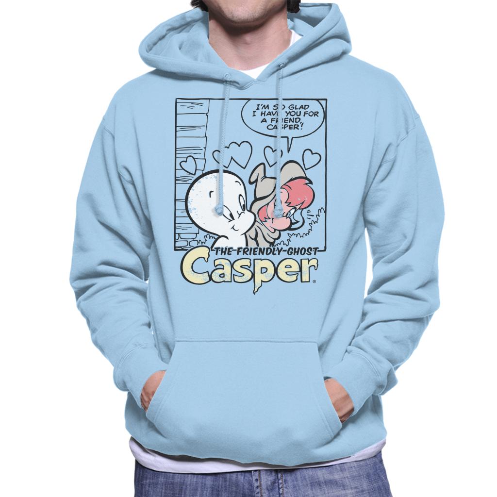 Casper The Friendly Ghost And Wendy Friends Men's Hooded Sweatshirt-ALL + EVERY