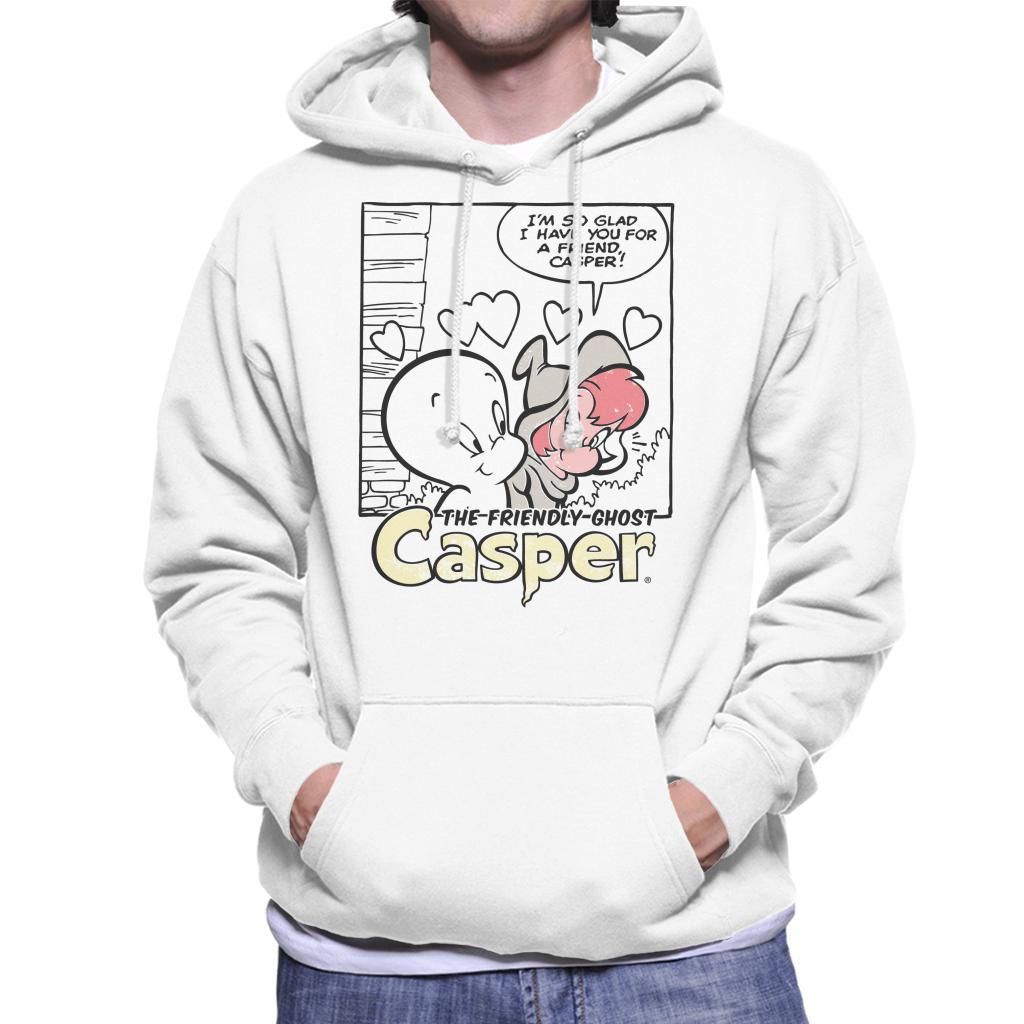 Casper The Friendly Ghost And Wendy Friends Men's Hooded Sweatshirt-ALL + EVERY