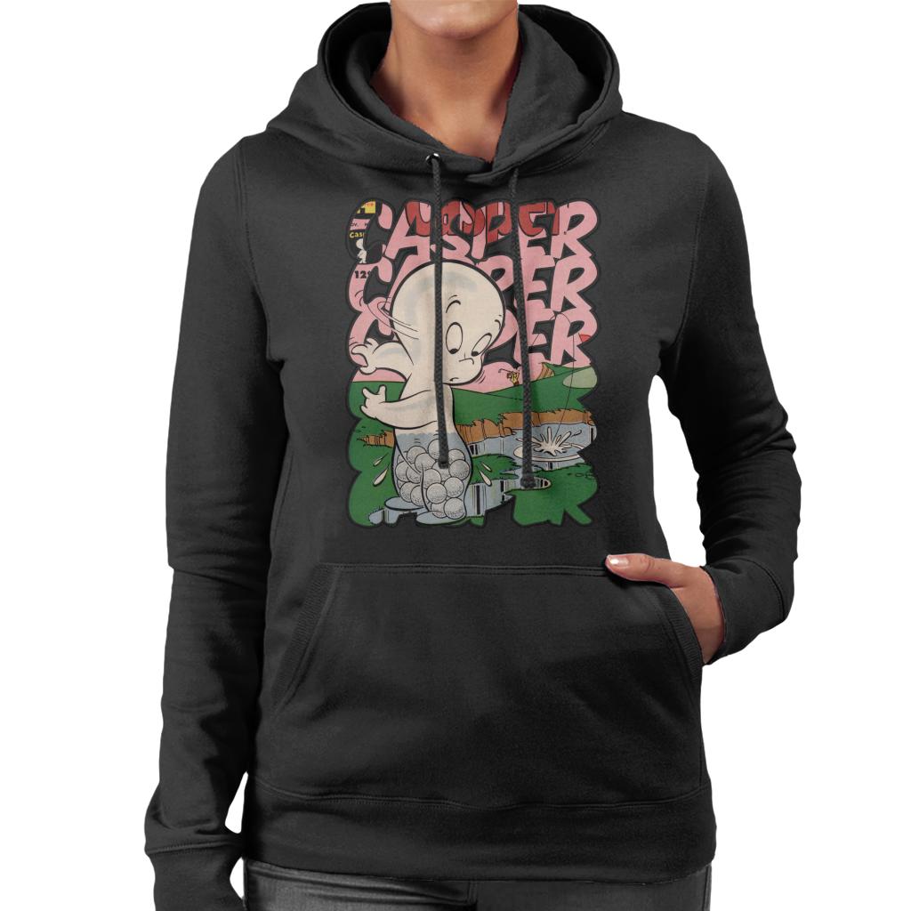 Casper The Friendly Ghost Golf Water Women's Hooded Sweatshirt-ALL + EVERY