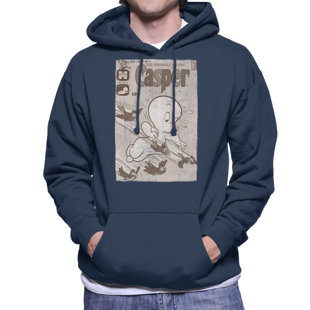 Casper The Friendly Ghost Birds Flying Men's Hooded Sweatshirt-ALL + EVERY