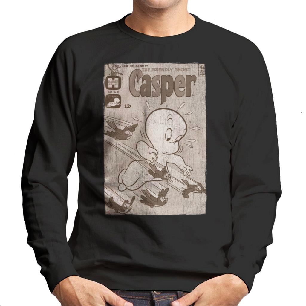 Casper The Friendly Ghost Birds Flying Men's Sweatshirt-ALL + EVERY