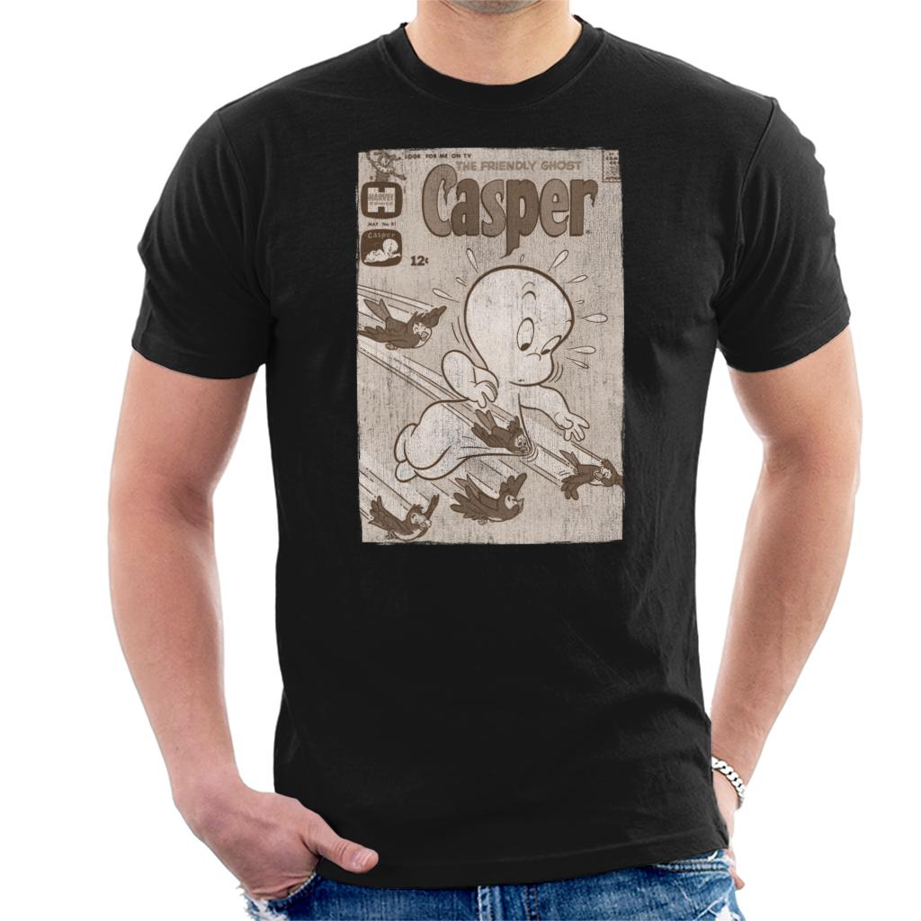 Casper The Friendly Ghost Birds Flying Men's T-Shirt-ALL + EVERY