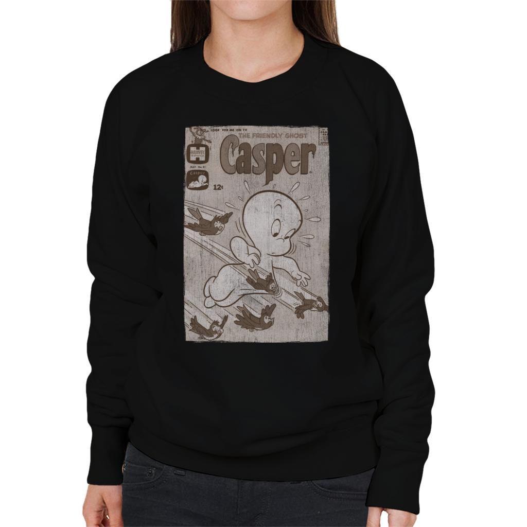 Casper The Friendly Ghost Birds Flying Women's Sweatshirt-ALL + EVERY