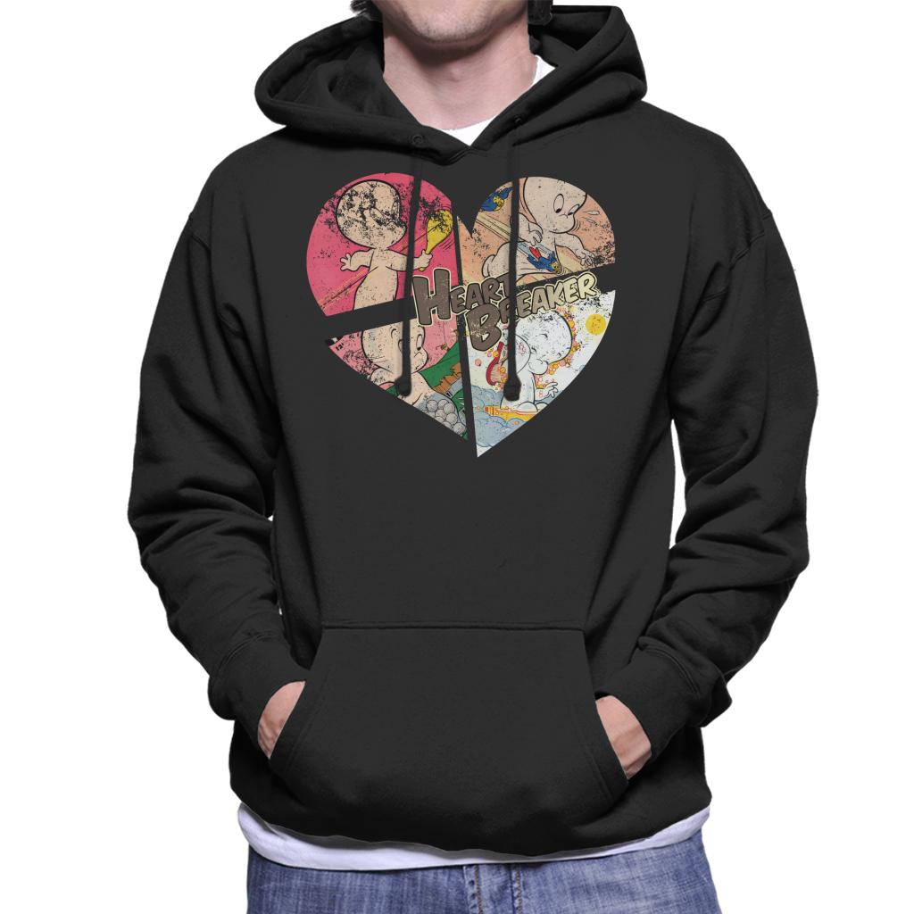 Casper The Friendly Ghost Heart Breaker Men's Hooded Sweatshirt-ALL + EVERY