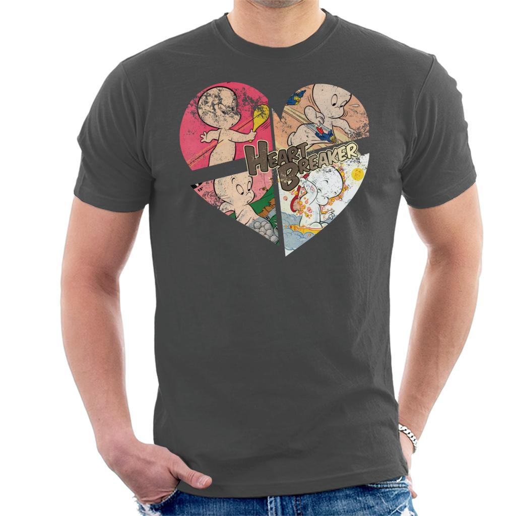 Casper The Friendly Ghost Heart Breaker Men's T-Shirt-ALL + EVERY