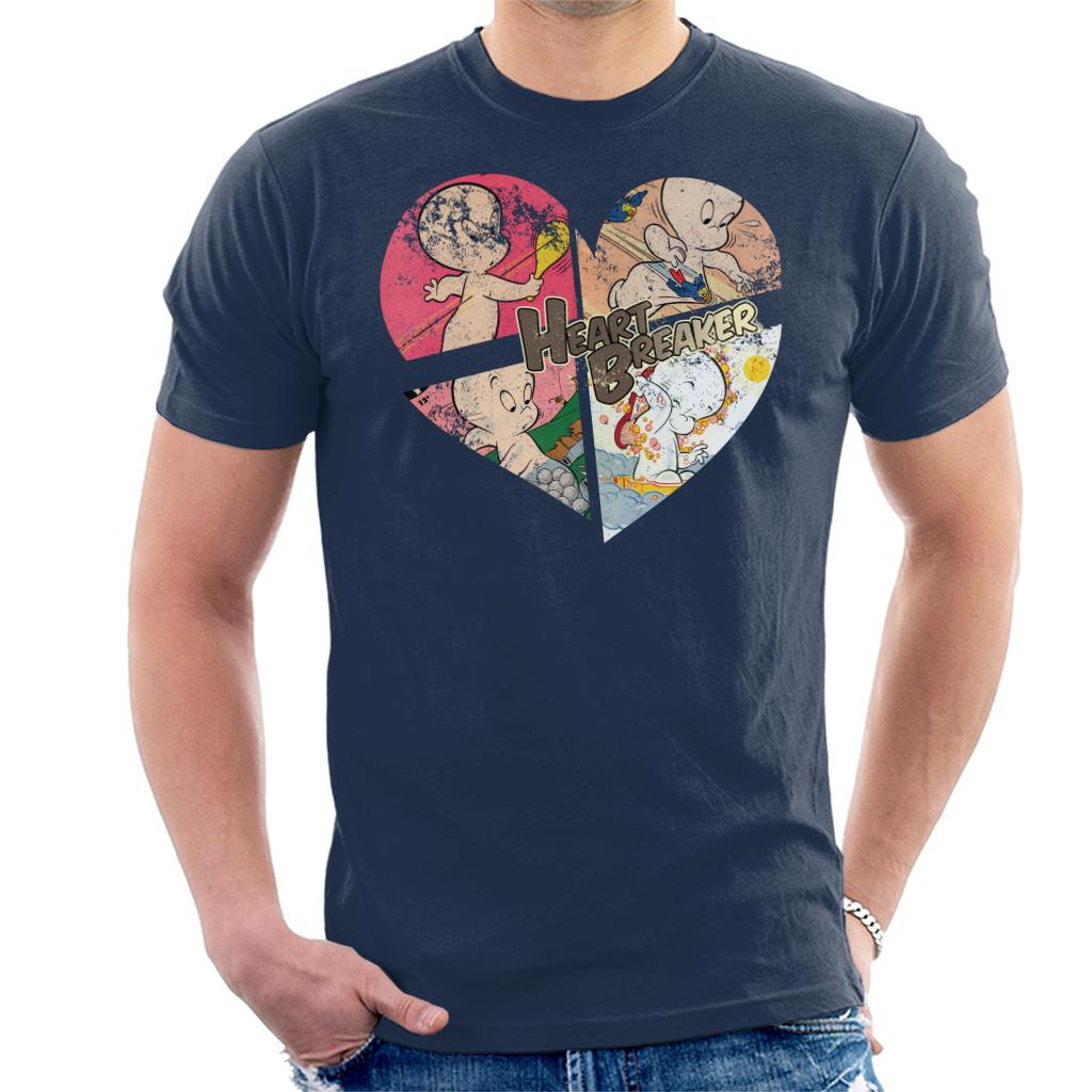 Casper The Friendly Ghost Heart Breaker Men's T-Shirt-ALL + EVERY