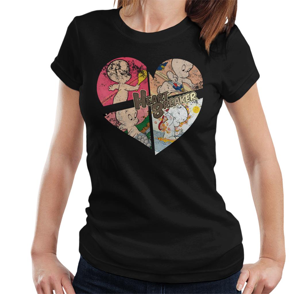 Casper The Friendly Ghost Heart Breaker Women's T-Shirt-ALL + EVERY