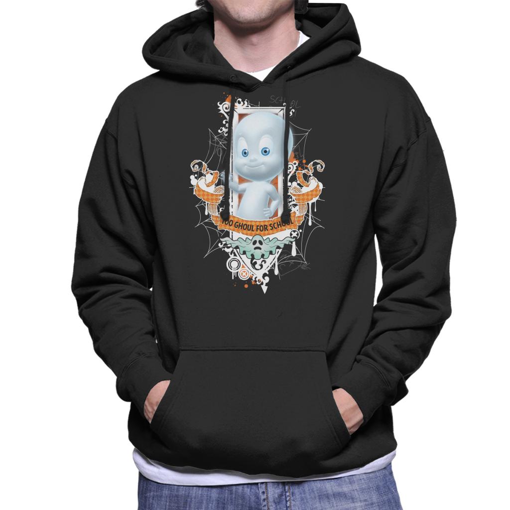 Casper The Friendly Ghost Too Ghoul For School Men's Hooded Sweatshirt-ALL + EVERY